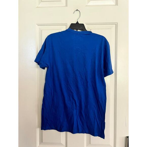 Rawalty Men's Blue Graphic Print Short Sleeve Crew Neck T-Shirt Size Medium - Picture 3 of 4